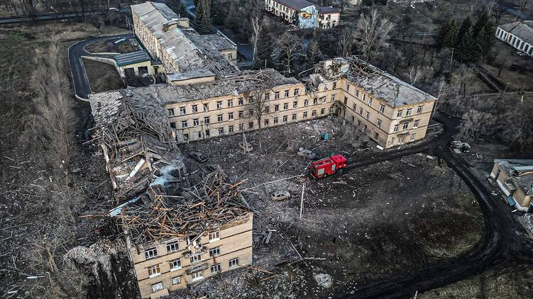 Последствия удара по Селидово в Донецкой области