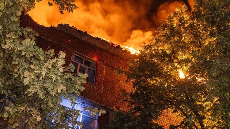 Прилет по предприятию в Харькове в ночь на 8 августа