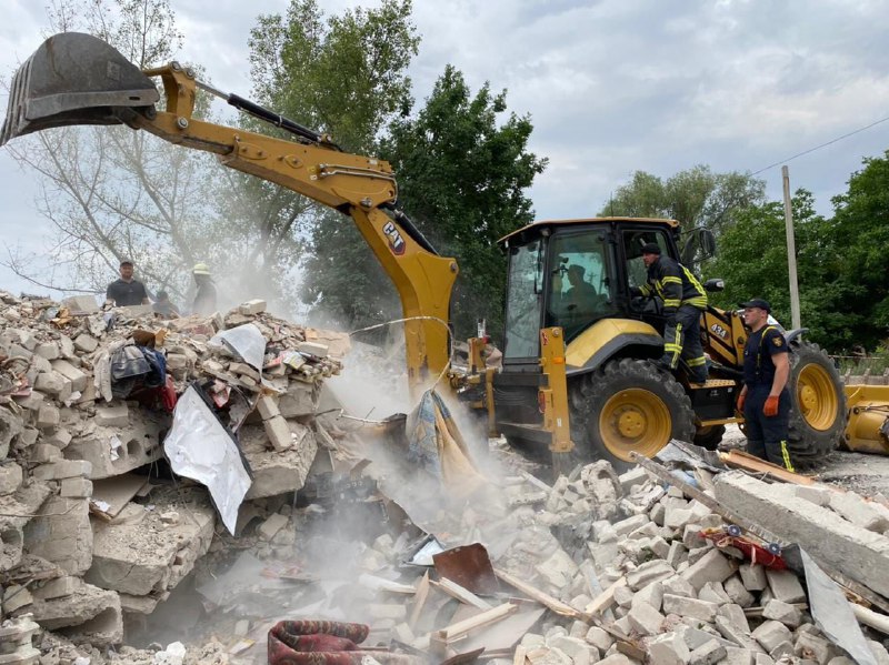 Часов Яр, Донецкая область - последствия удара