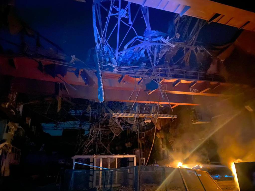 В Офисе президента Украины публикуют фото последствий ударов по Кривому Рогу