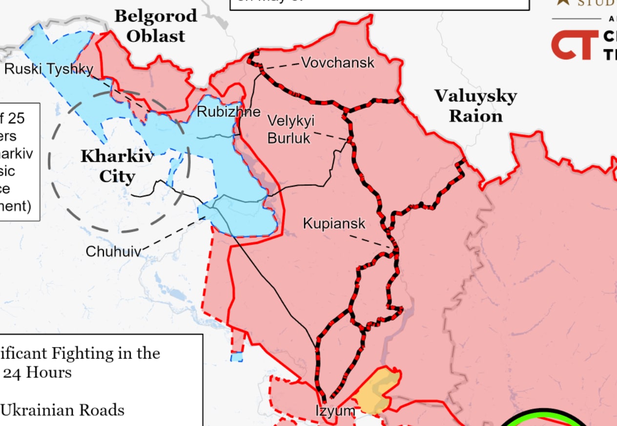 Карта военных действий в Украине