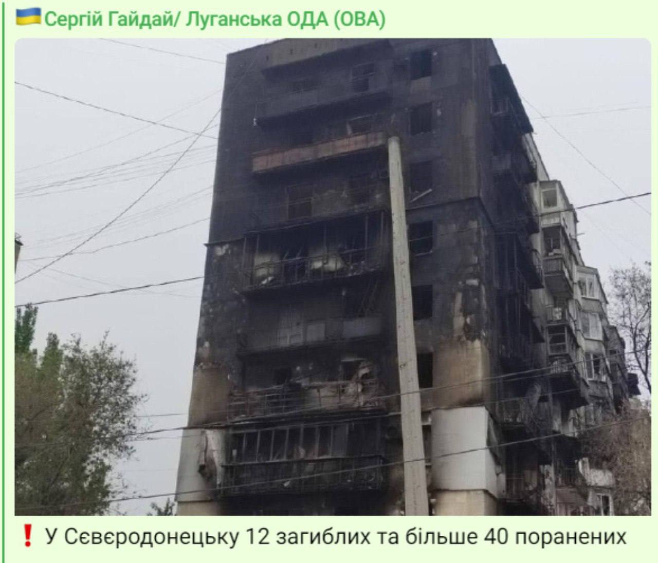 В Северодонецке тяжелая ситуация, погибли люди