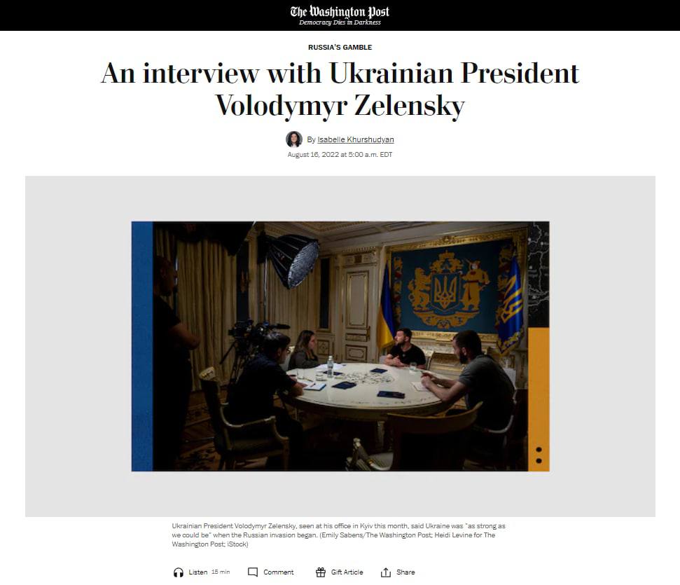 Зеленский ответил на многочисленные претензии о том, что власти, имея информацию о грядущем нападении России от западных партнёров уверяли население, что войны не будет, а сам президент ещё в январе призывал украинцев готовиться не к войне, а к шашлыкам