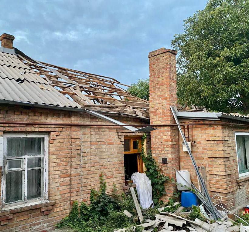 Обстрел Днепропетровщины. Фото Резниченко