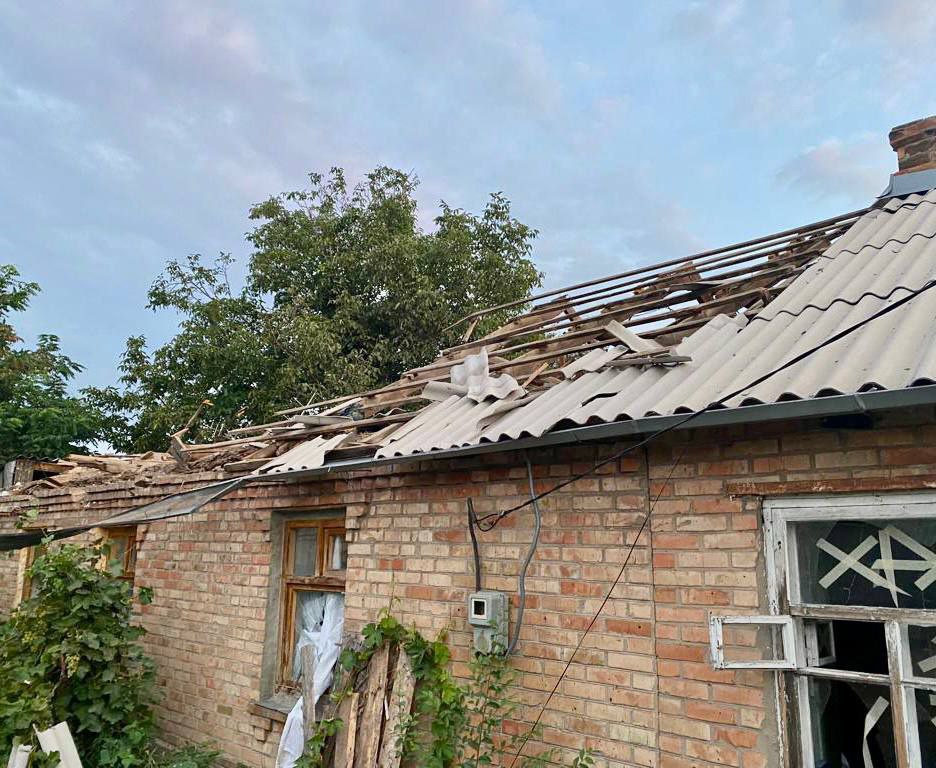 Обстрел Днепропетровщины. Фото Резниченко