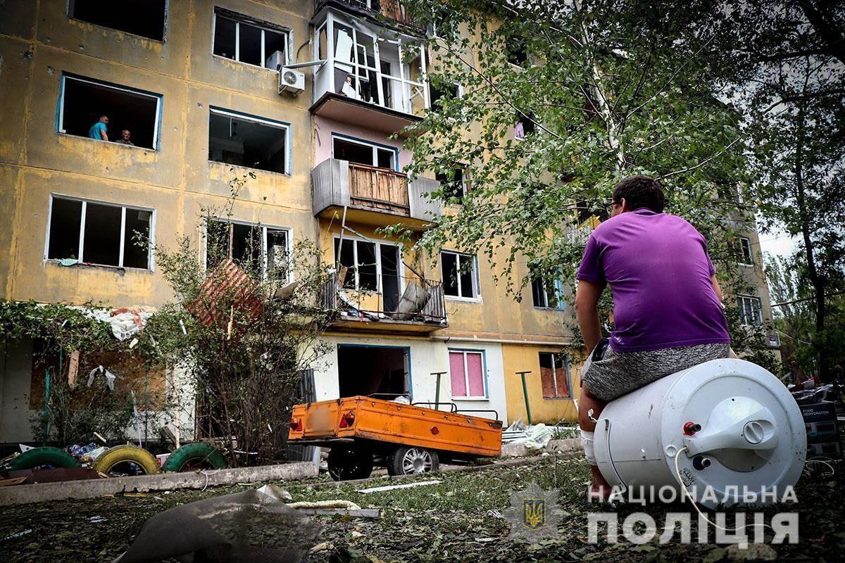 Последствия обстрела Селидово