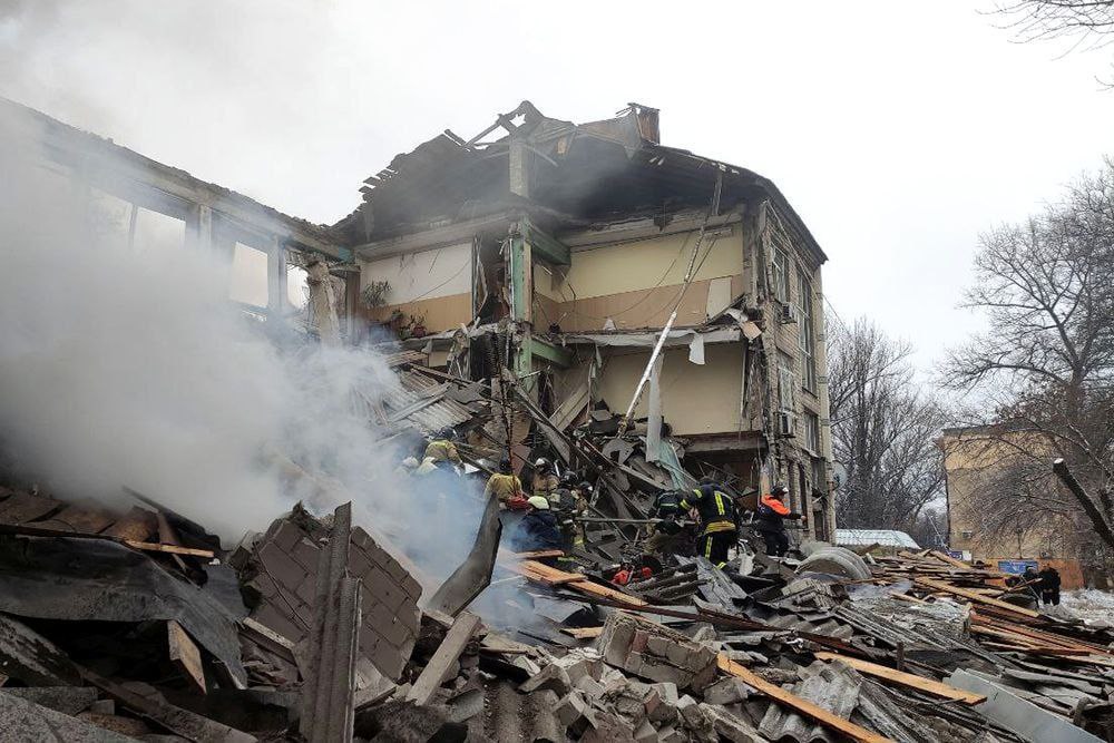 последствия обстрела Донецка