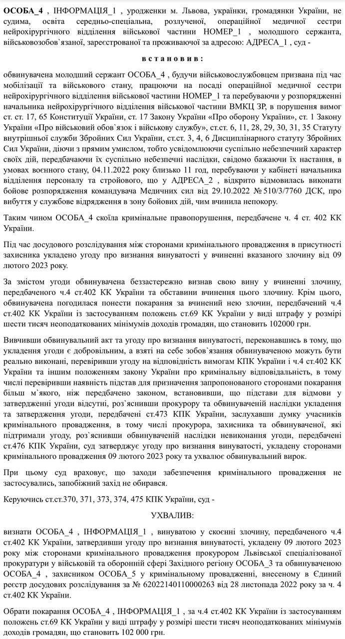 во Львове оштрафовали медсестру 