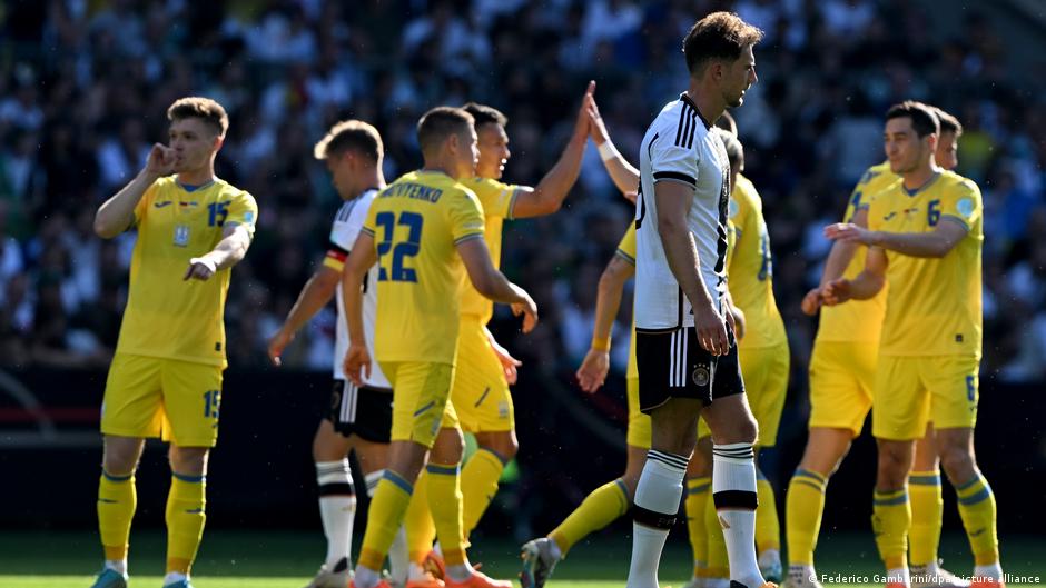 Сборная Украины против команды Германии