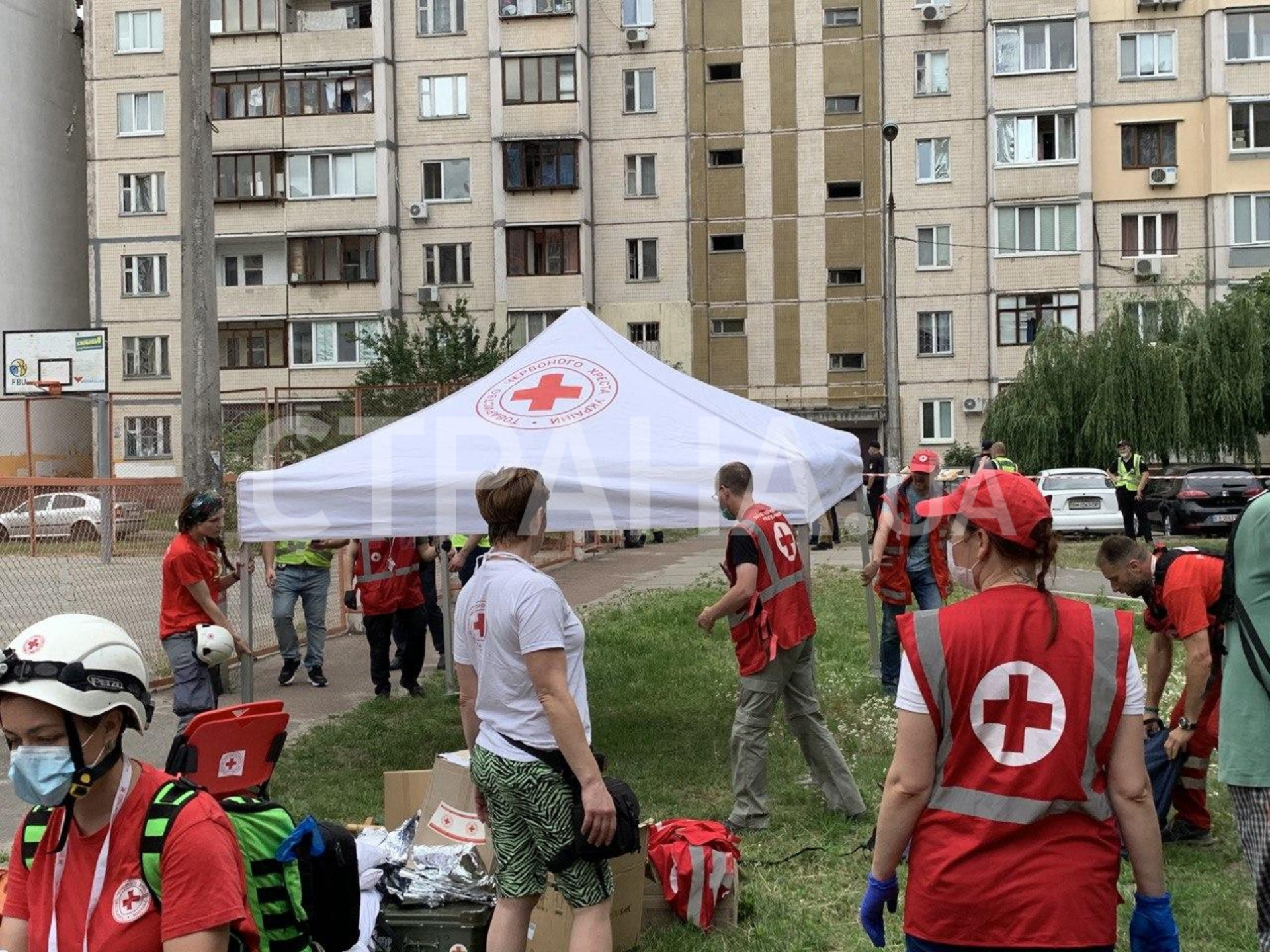 взрыв дома палатка