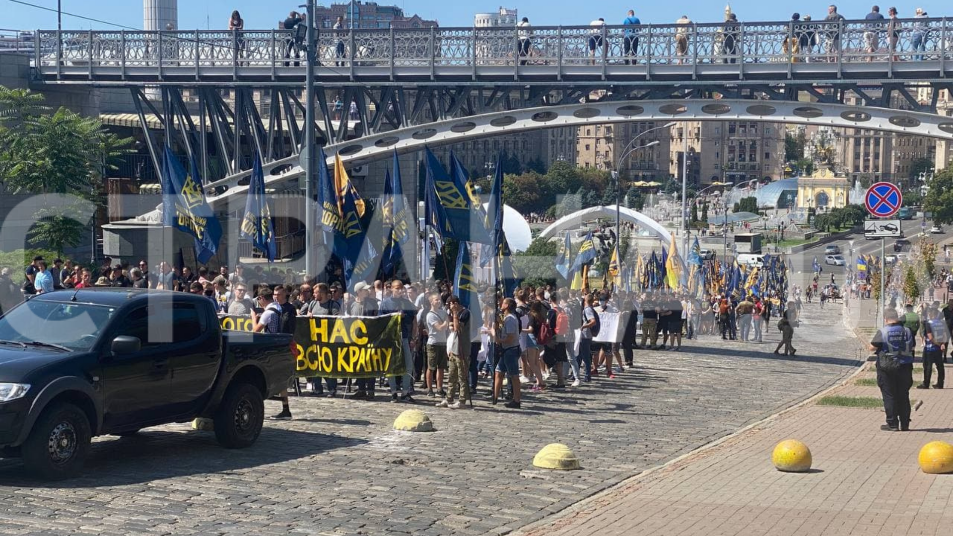 Нацкорпус митингует под Офисом Зеленского