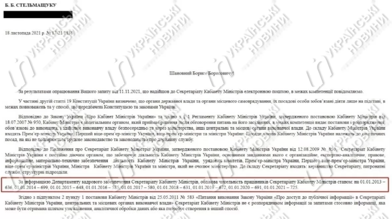 Сколько человек работало в штате Яценюка и Азарова и сколько числится - у Шмыгаля