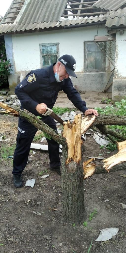 В Херсонской области пронесся торнадо. Ветер повредил заборы, крыши домов и повалил деревья