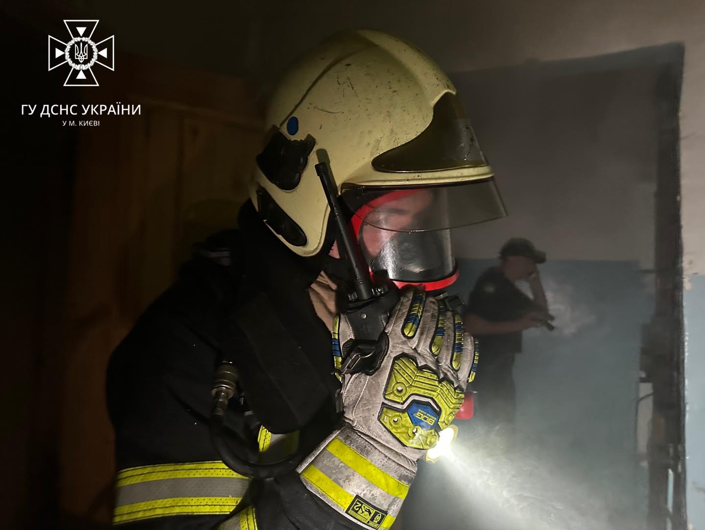 Пожар в Подольском районе Киева