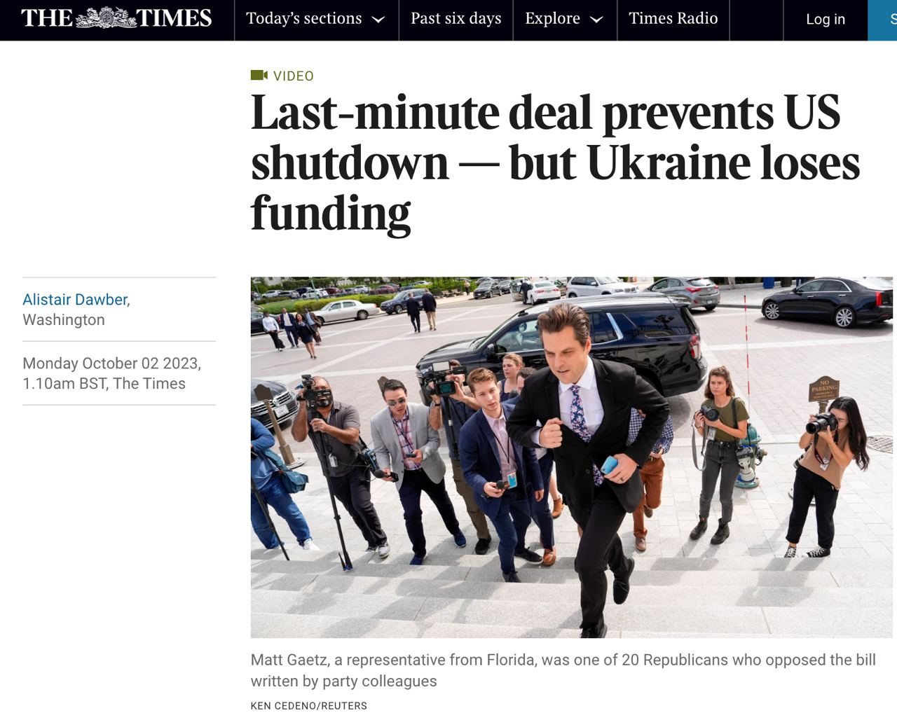 В Конгрессе все труднее согласовывать помощь Украине