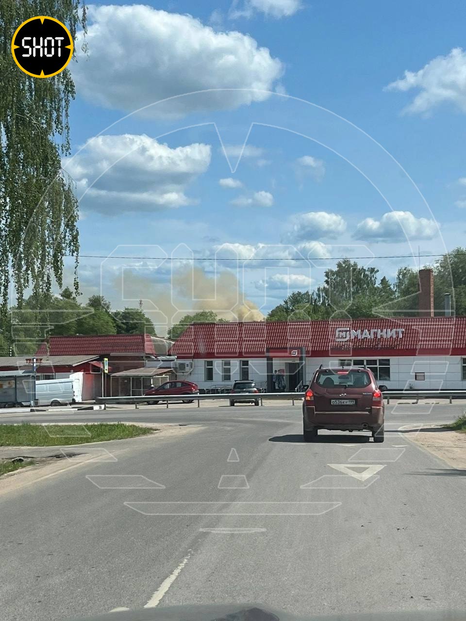 в Подмосковье горит спиртзавод