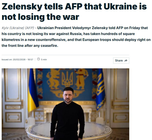 Зеленський заявив про тиск з боку РФ і США з питання виведення ЗСУ з Донбасу