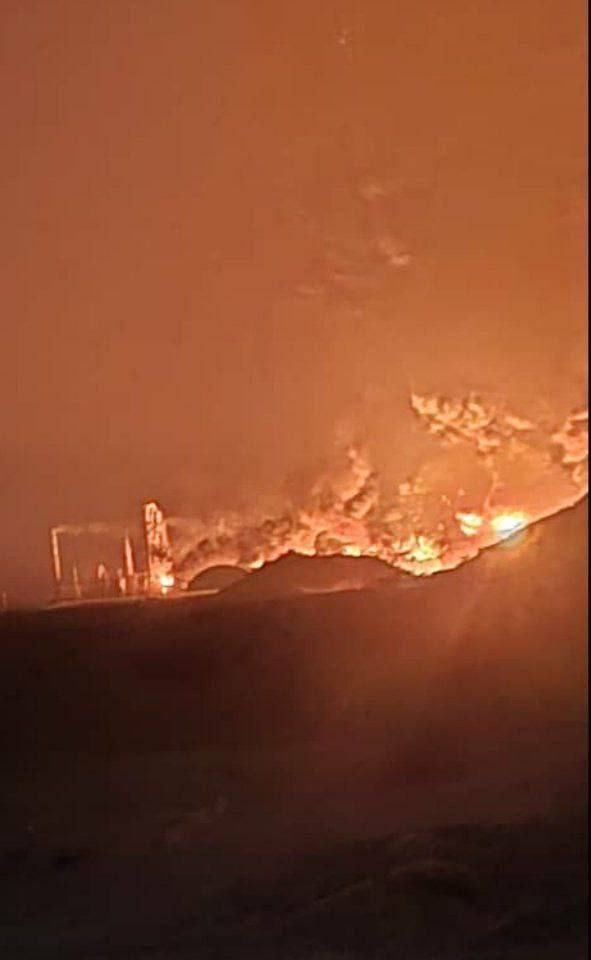 Фото пожежі (2) у Ємені. Джерело - Телеграм