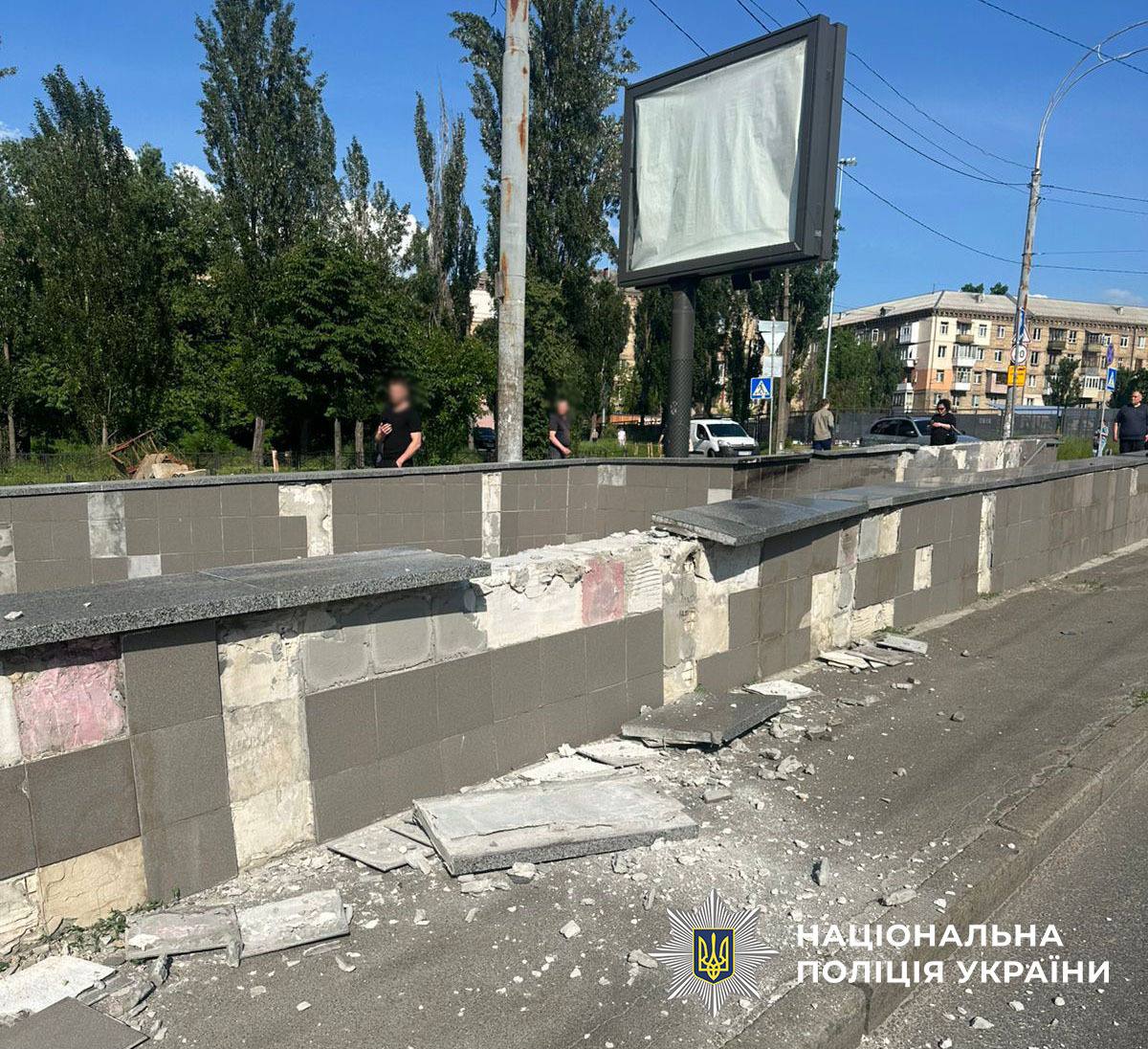 Фото з місця ДТП у Києві. Джерело &ndash; Поліція