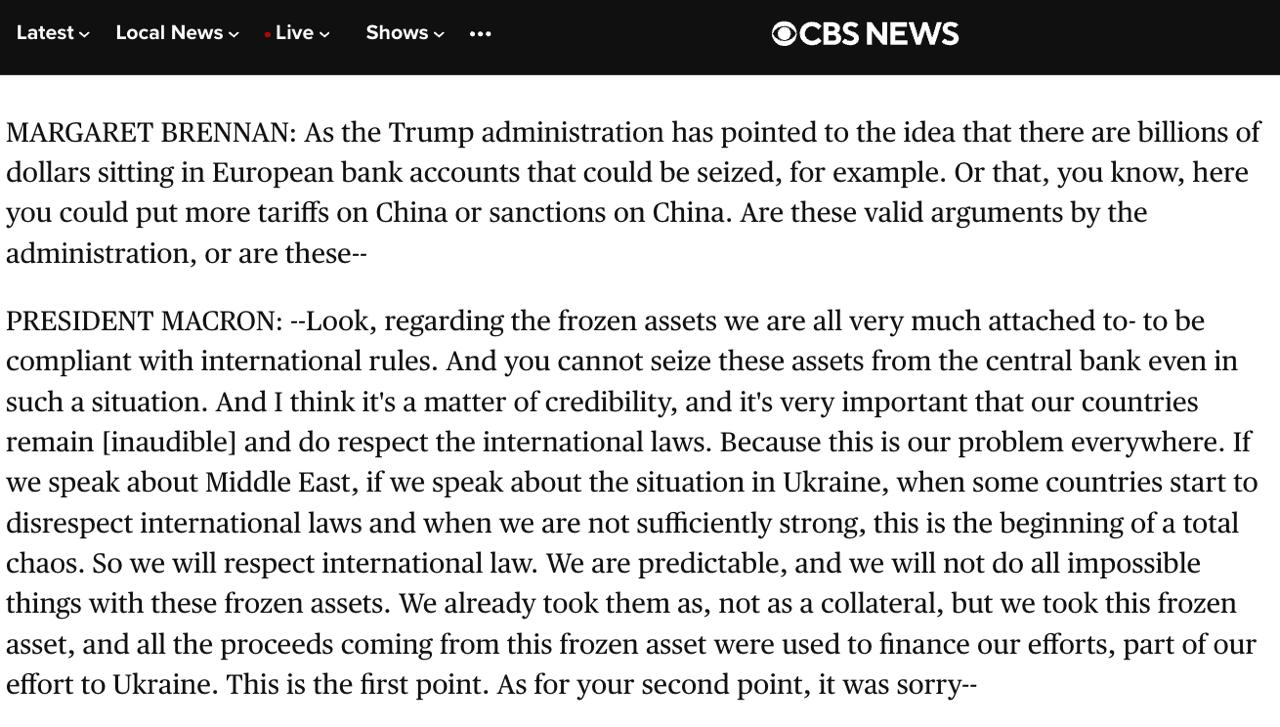 Знімок повідомлення на cbsnews.com