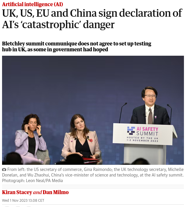 Знімок заголовка у The Guardian