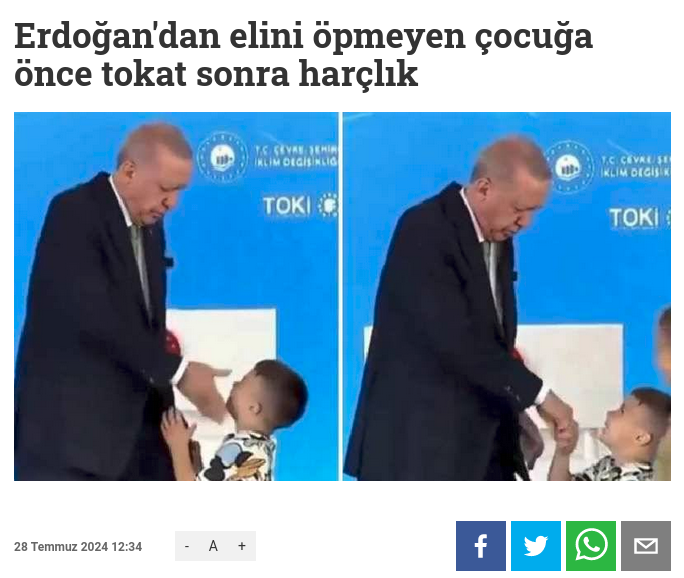 Снимок заголовка на t24.com.tr