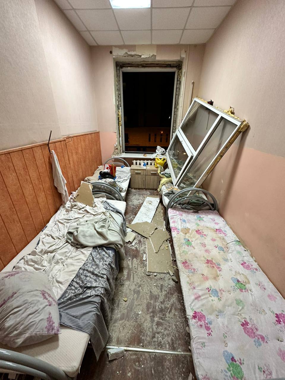 Фото повреждений в медучреждении. Источник - МОЗ Украины