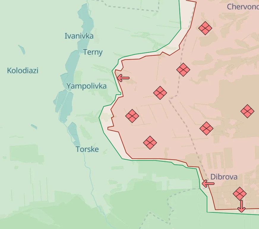 Карта боевых действий (2). Фото - Телеграм