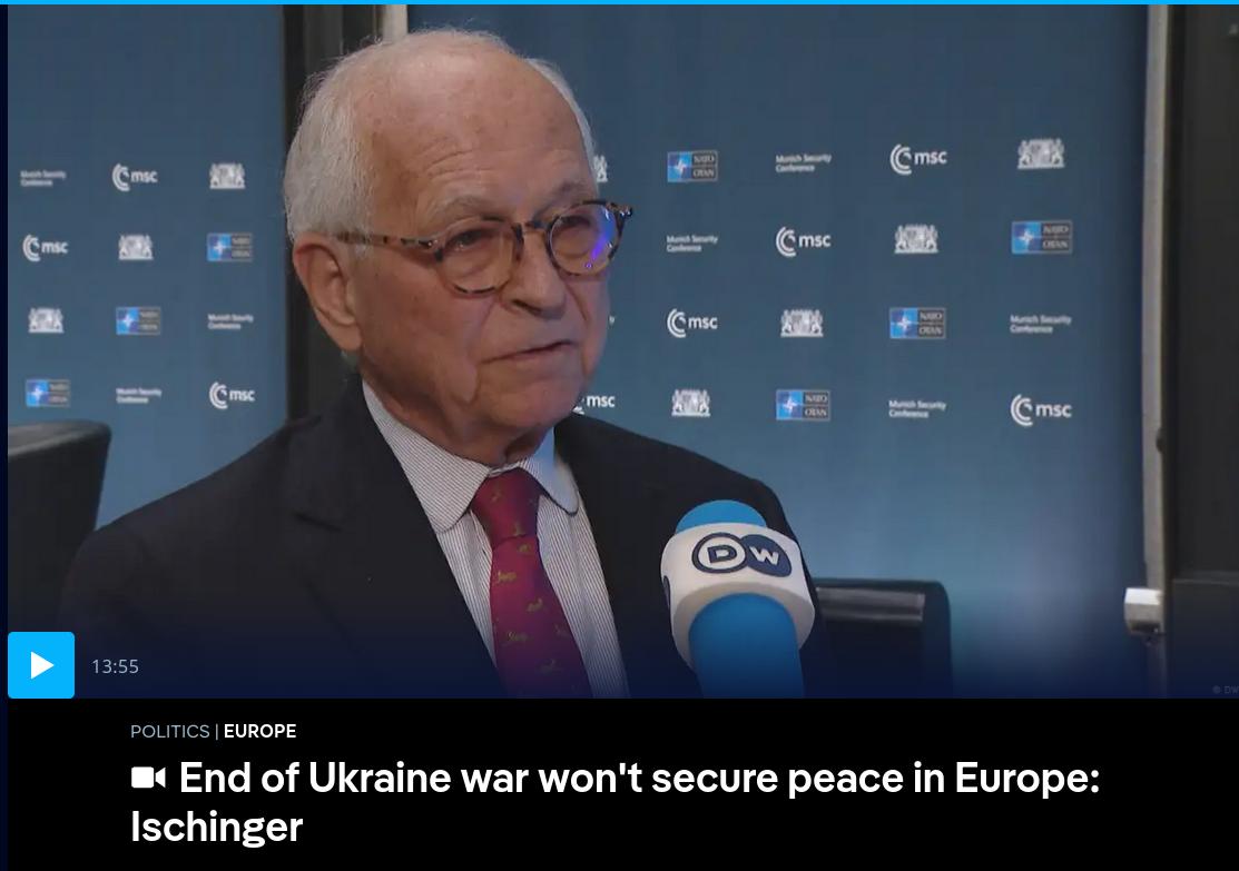 Снимок заголовка на dw.com - В Европе опасаются прекращения войны России с Украиной